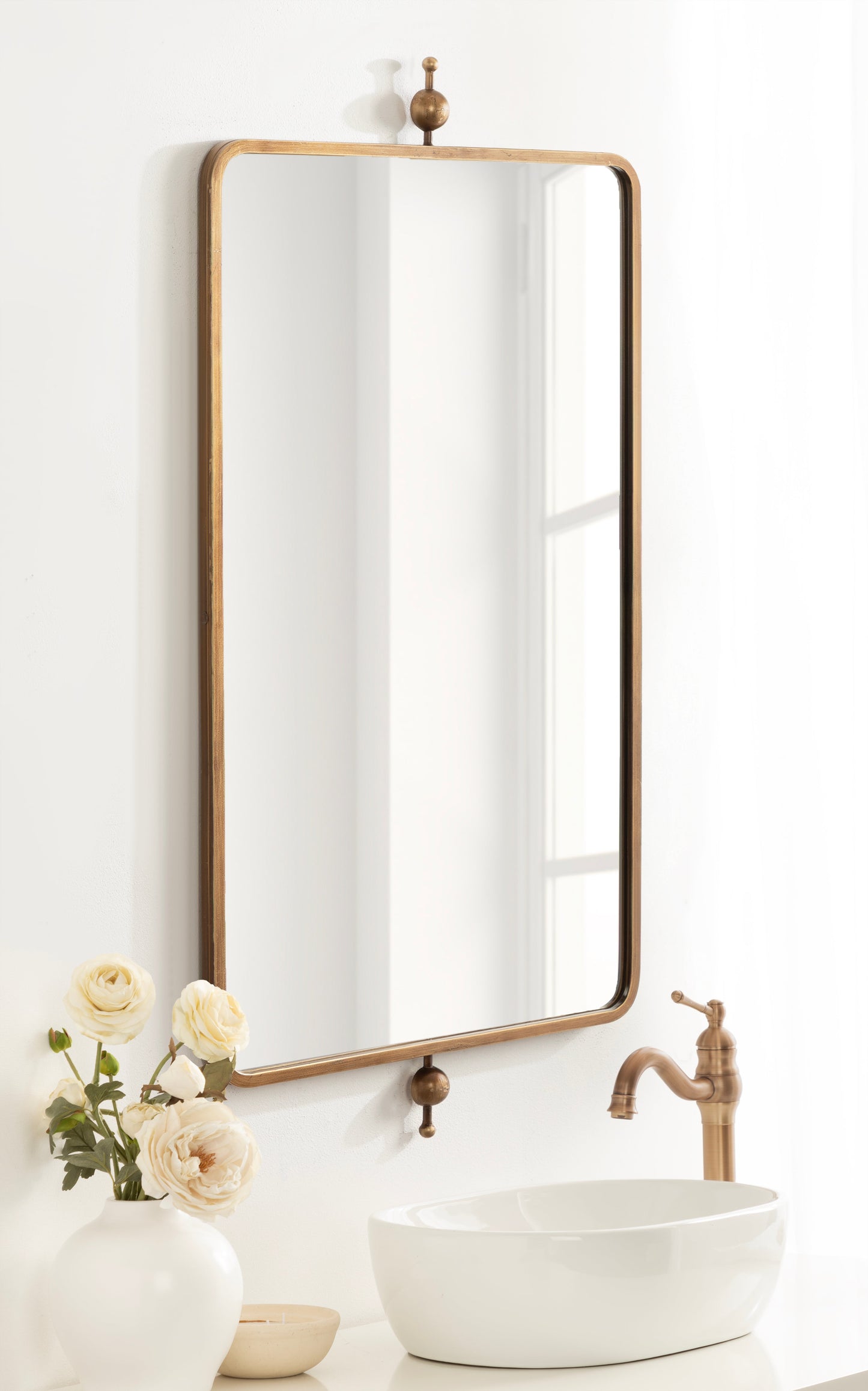 Kasota Metal Framed Mirror