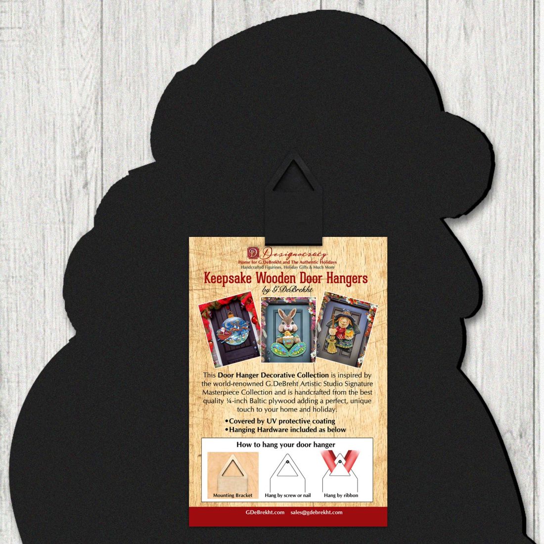Turkey Holiday Door Wreath - Thanksgiving Halloween Decor by Jamie Mills-Price - 8185305-3H-MP