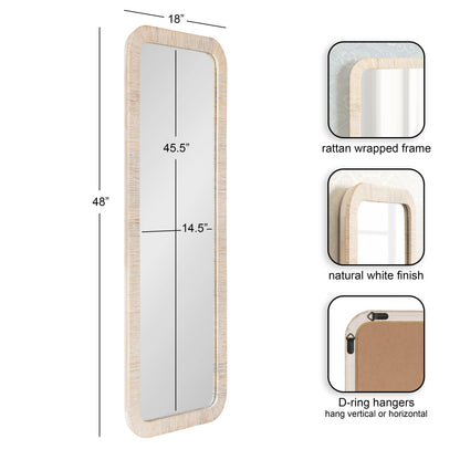 Rahfy Rectangle Framed Wall Mirror