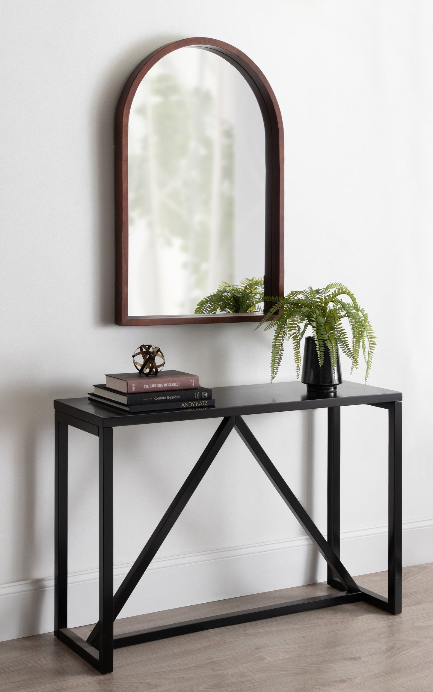 Hutton Wood Framed Arch Mirror