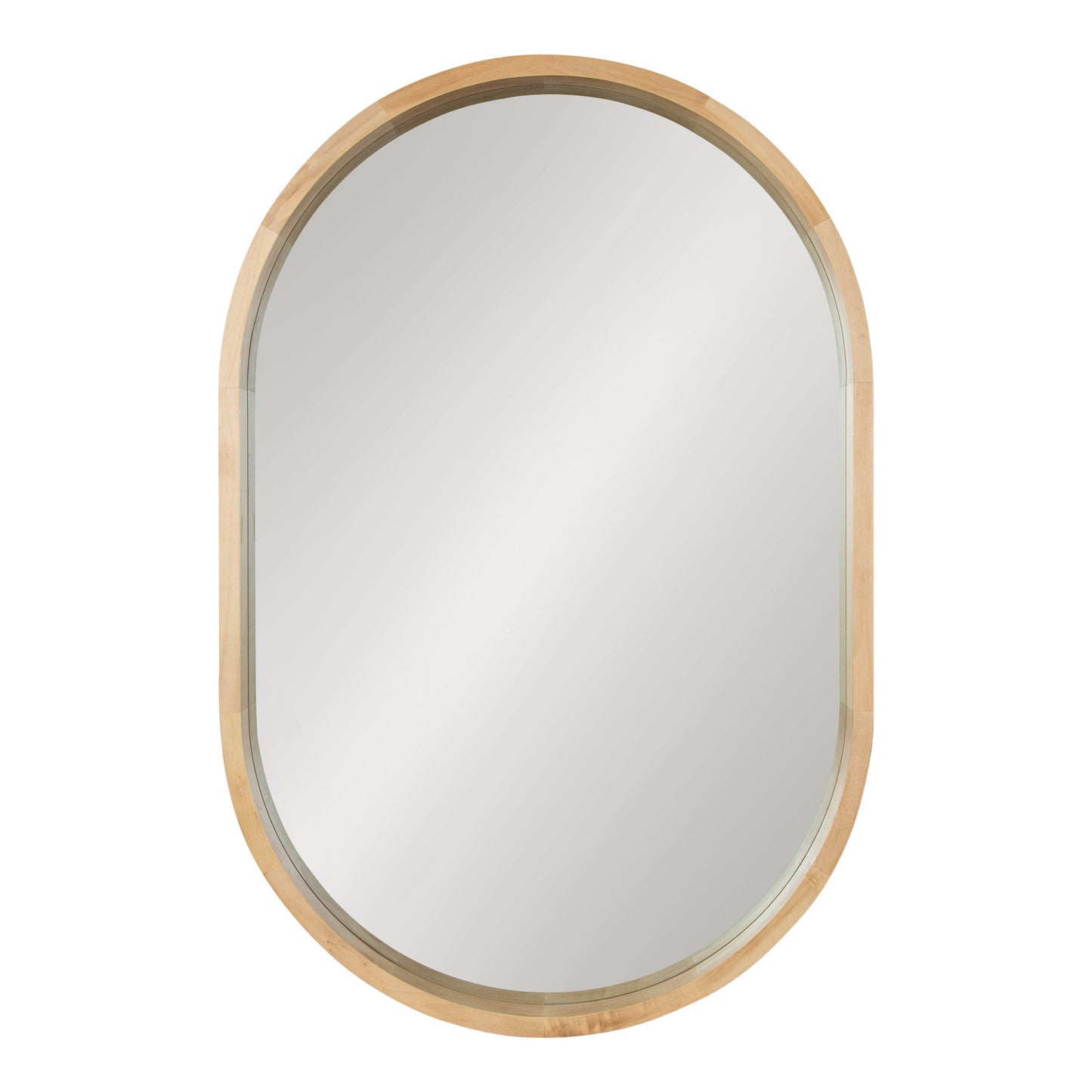 Hutton Wood Framed Capsule Mirror