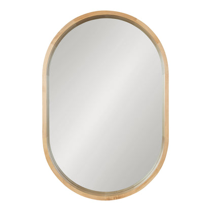 Hutton Wood Framed Capsule Mirror