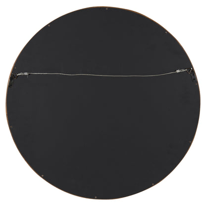 Hutton Round Wood Wall Mirror