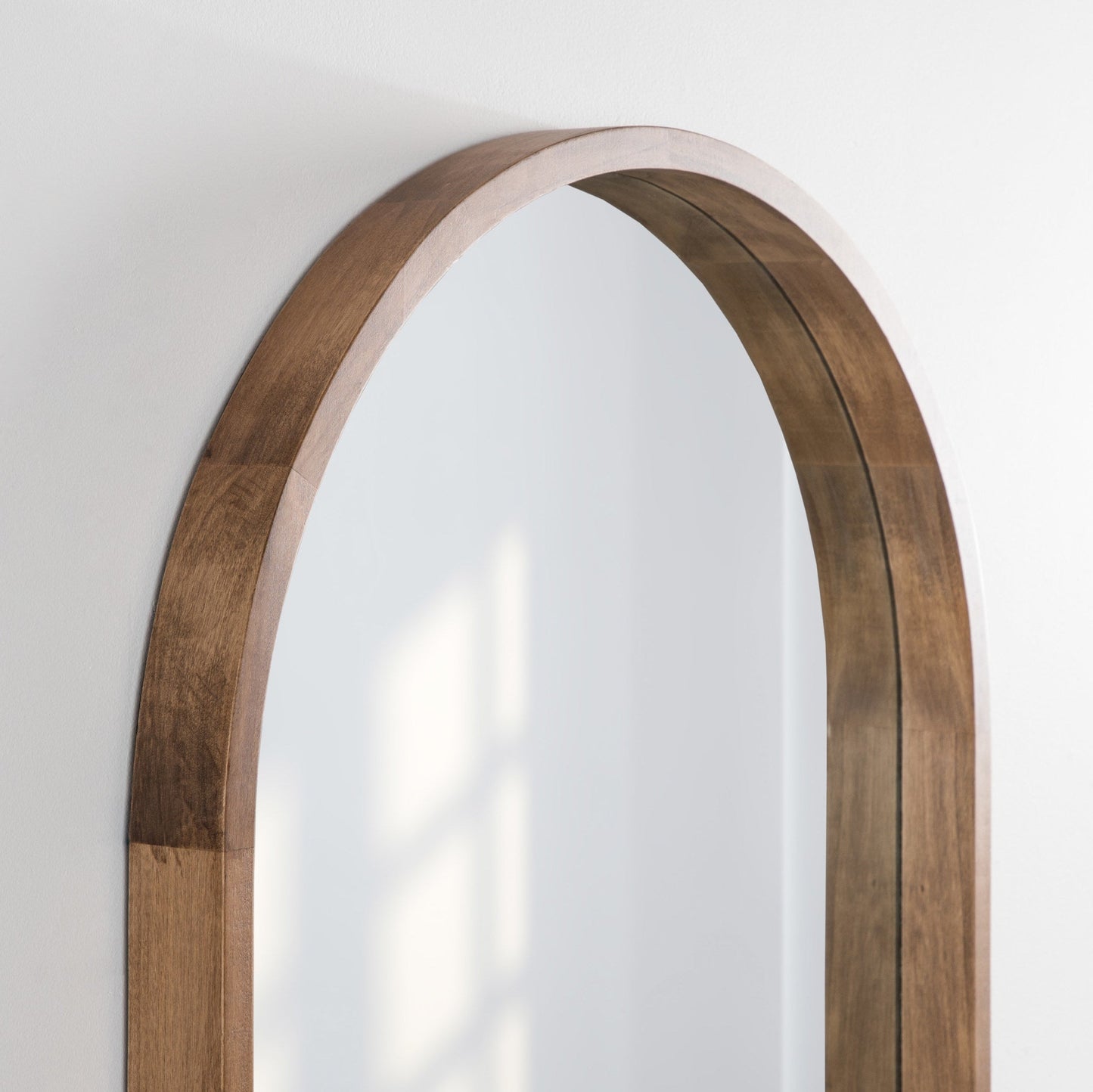 Hutton Wood Framed Capsule Mirror