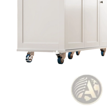 Kitchen Island with Drop Leaf and Charging Station