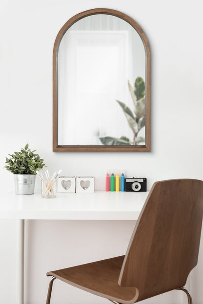 Hutton Wood Framed Arch Mirror