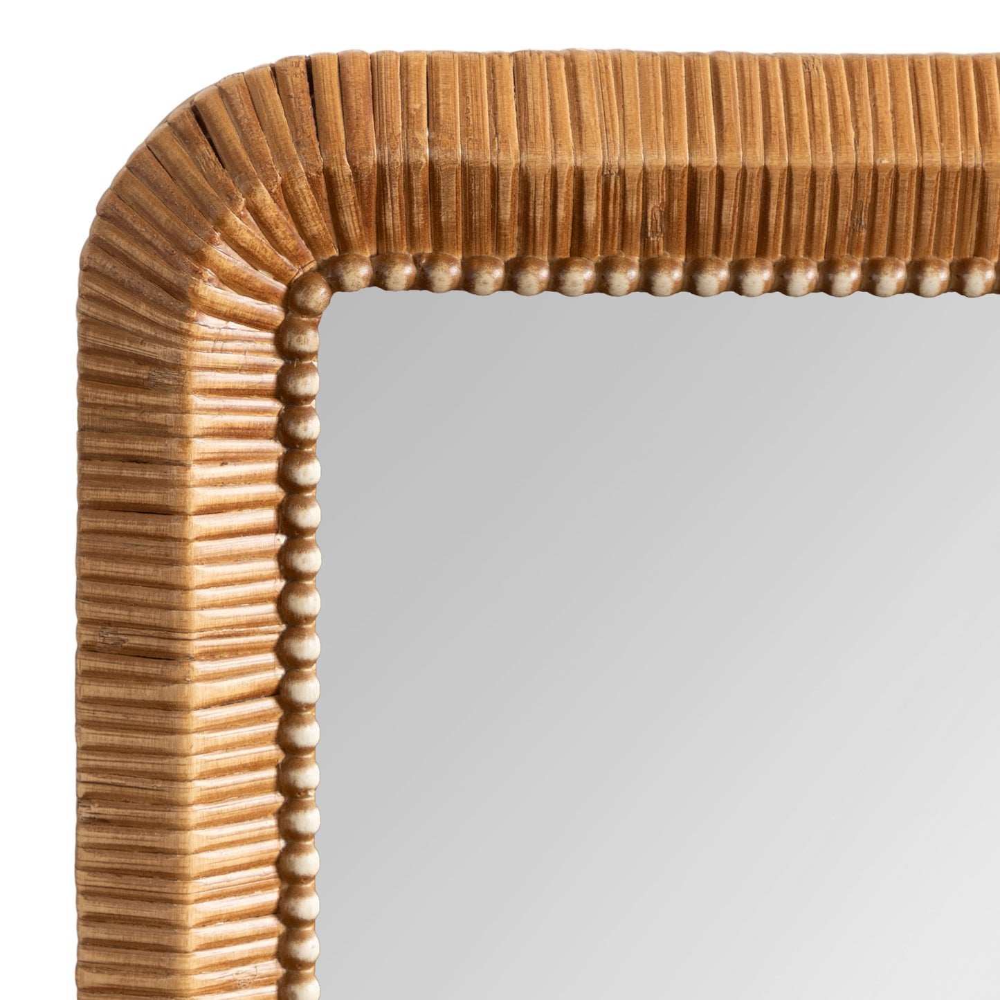 Rahfy Beaded Rectangle Framed Mirror