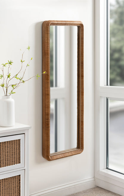 Rahfy Beaded Rectangle Framed Mirror