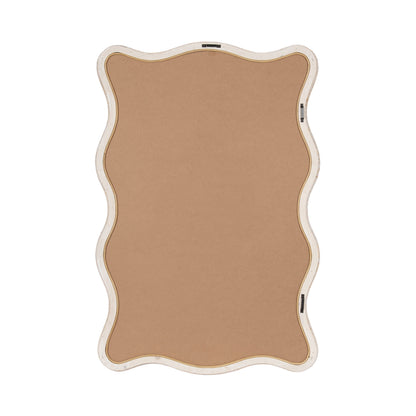 Rahfy Rattan Rectangle Scallop Mirror