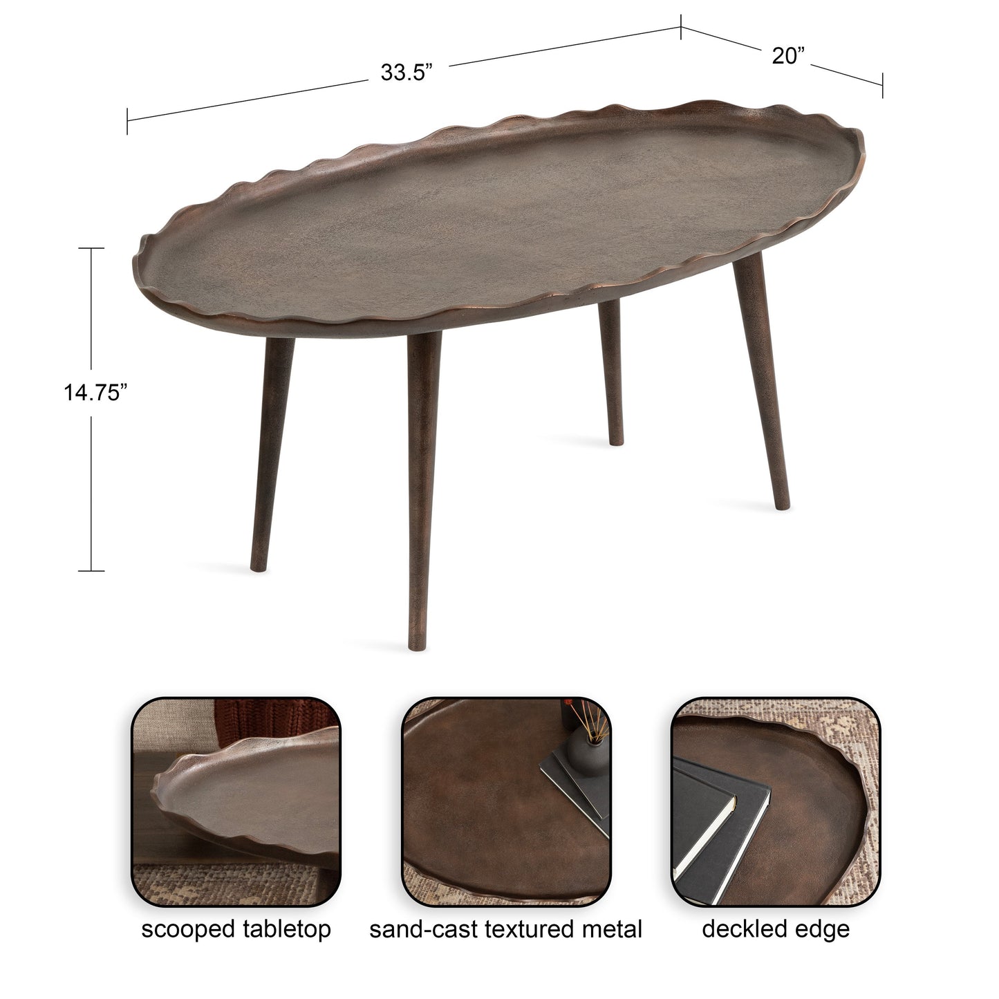 Alessia Oval Coffee Table