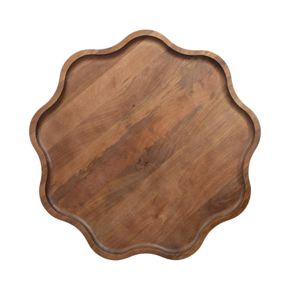 Alezar Scallop Wood Coffee Table