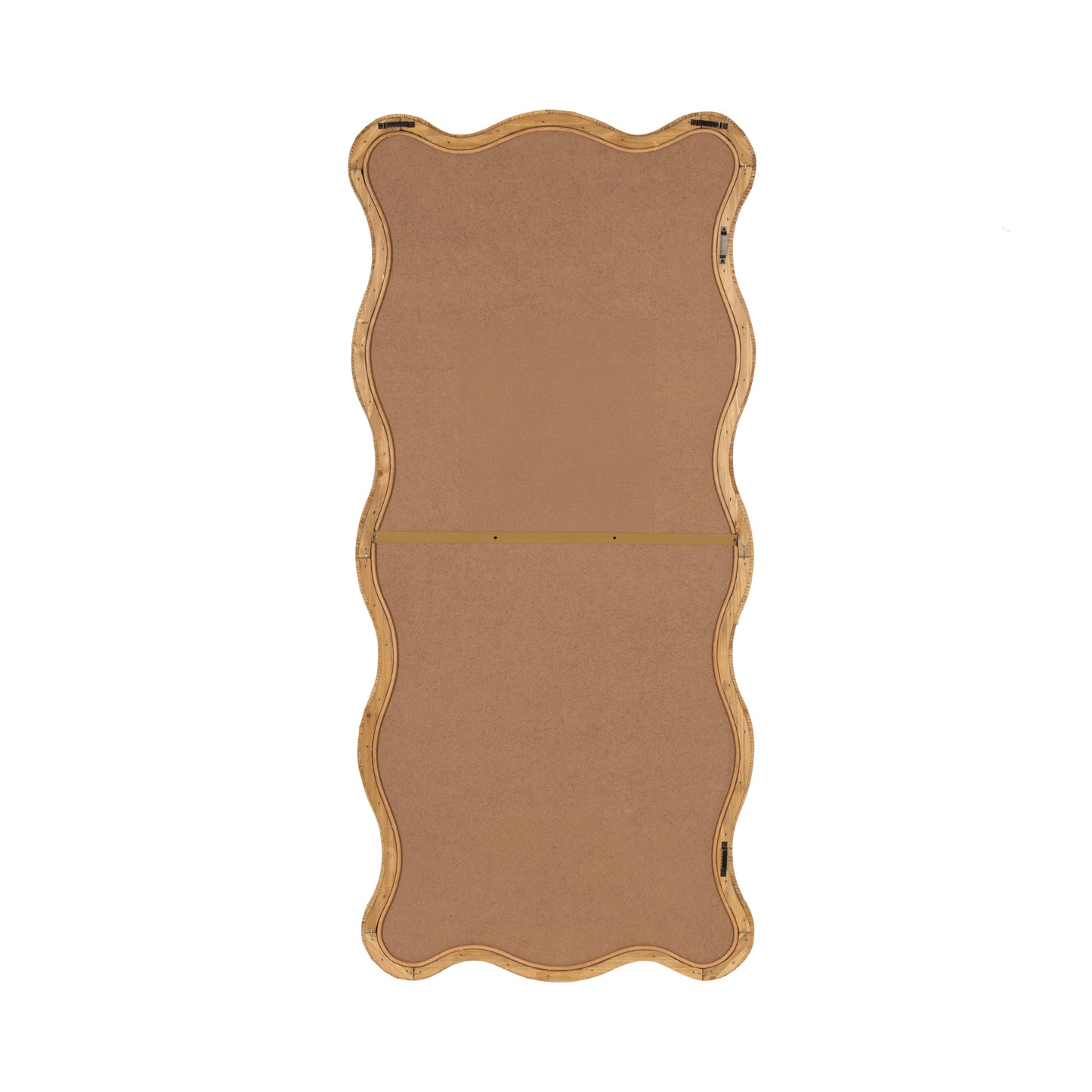 Rahfy Rattan Rectangle Scallop Mirror