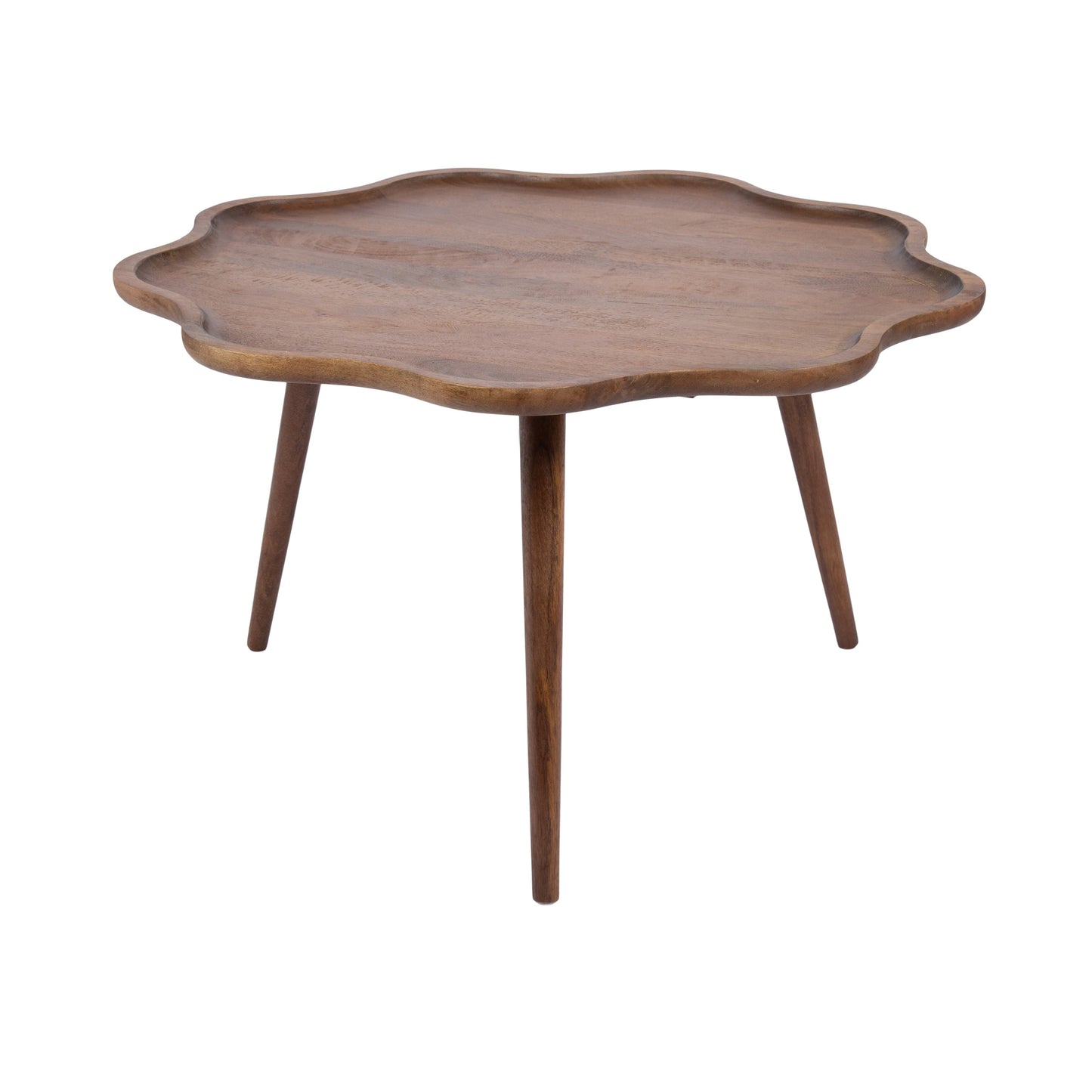 Alezar Scallop Wood Coffee Table