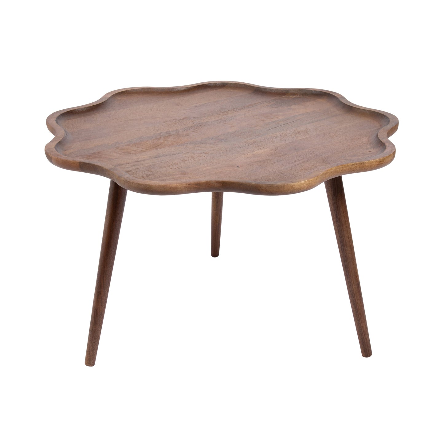 Alezar Scallop Wood Coffee Table