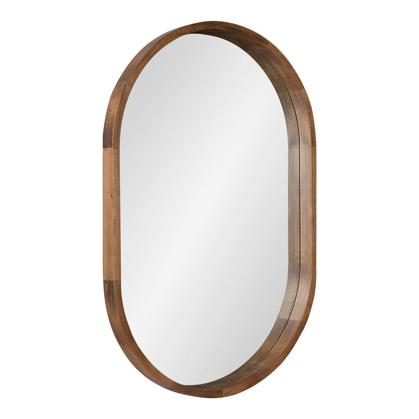 Hutton Wood Framed Capsule Mirror