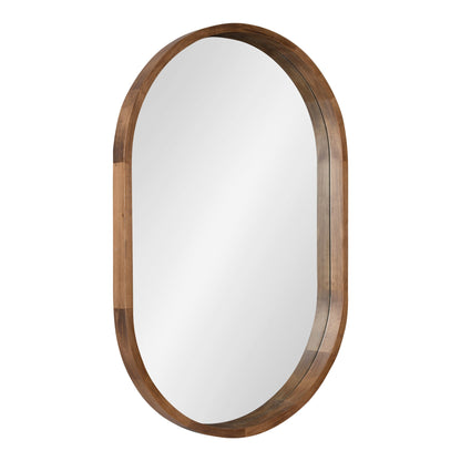 Hutton Wood Framed Capsule Mirror