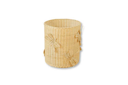 Flutter Wing Hamper Rattan Basket – Handwoven Boho Storage for Toys, Blankets & Laundry