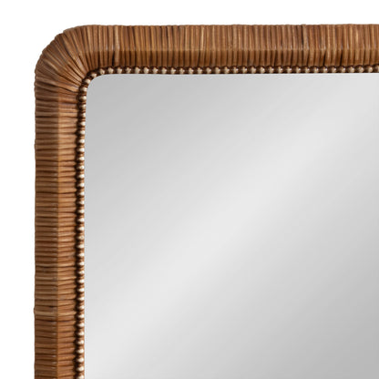 Rahfy Beaded Rectangle Framed Mirror