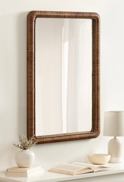 Rahfy Beaded Rectangle Framed Mirror