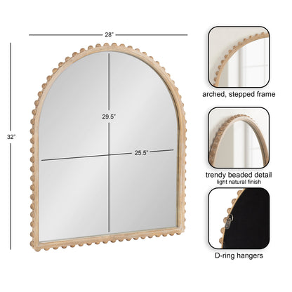 Beadbrook Arched Wall Mirror